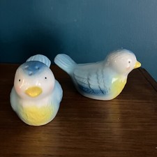Cath Kidston garden bird salt and pepper shakers Bluebirds Kitsch