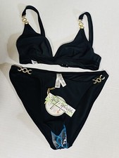 wolf whistle Black bathing suit Bikini And Top 40 DD Measurements Shown