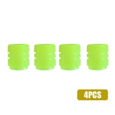 4pcs Fluorescent Car Tire Valve Caps Universal Luminous Tire Valve Stem Caps Set