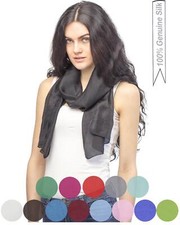 100% Genuine Silk Plain Neck