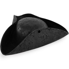 Black Pirate-Hat,Women Tricorn