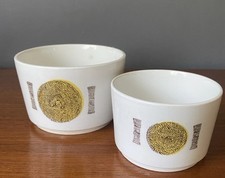 2 J&G Meakin ‘Amulet’ Sugar Bowls 1 Small 1 Medium 1960s Vintage Retro Homeware