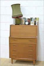 vintage bureau writing desk teak Jentique danish design mid century  DELIVERY