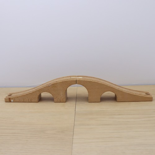 Wooden train track bridge - wooden,