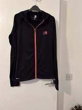 Ladies Karrimor  Run Black Hooded Jacket Size 12/14 Good Condition  Activewear