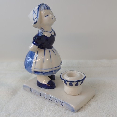 Vintage hand painted blue - hand,