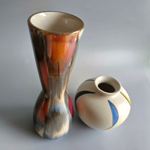 Mcm west german pottery vase - mcm,