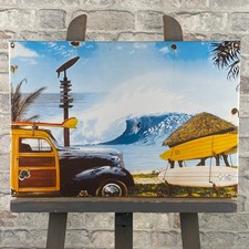 BEACH Enamel Sign 21.7x15x0.8"