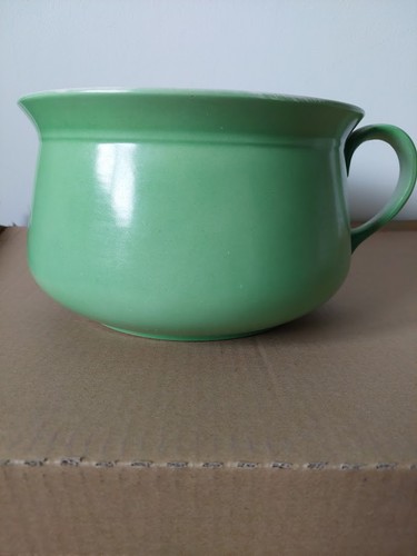 Vintage chamber pot green - vintage, pot,