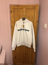 Supreme Quality SOLD OUT IN EU Stussy Mirror Zip Ash Heather Grey Hoodie Sweat