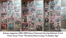 ECHOES MAGAZINES Job Lot x 43 all Hip Hop front covers 1985-1990 Electro-Golden
