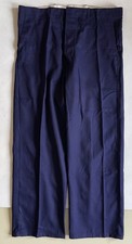 Vtg NOS 1950s 60s British Rail Uniform Wide Leg Cotton Trousers Workwear Chore