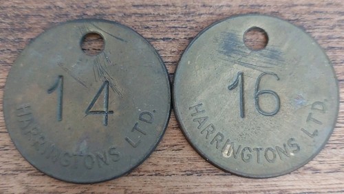 Vintage brass check tag tally - vintage,