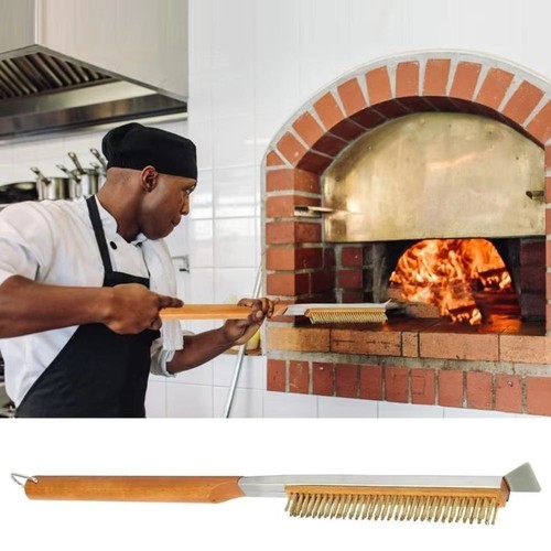 Pizza oven brush steel wire - oven,
