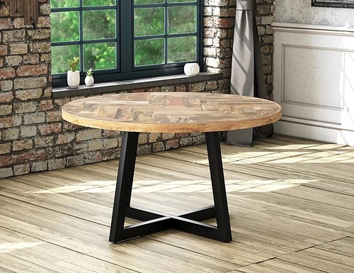 Round solid mango wood - solid,