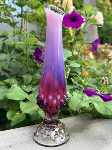 Vtg fenton plum - vtg, opalesent