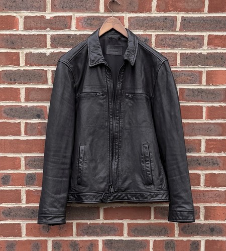Allsaints lark leather bomber - leather,