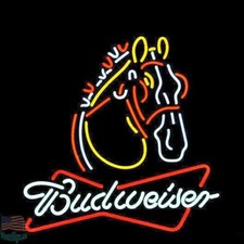 Clydesdale Horse 20"x16" Neon