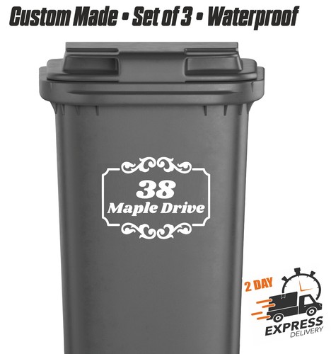 Wheelie bin stickers - x3,