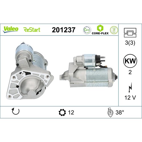 Fits valeo val201237 starter - valeo,