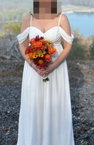 Maternity wedding dress photo - maternity,
