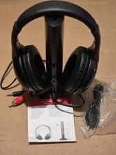 wireless headphones over ear, wireless net chat,monitoring, fm radio plus wired