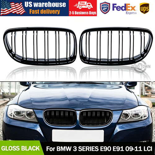 Gloss black front kidney - front,