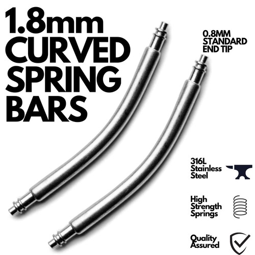 Curved spring bars 2 pack - bars, 2-pack