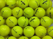 TAYLORMADE DISTANCE PLUS YELLOW GOLF BALLS   24 PACK   PEARL/GRADE A LAKE BALLS