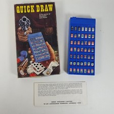 Quick Draw Model 2000 Vintage Blackjack Poker Handheld Game 1974 Mind Movers