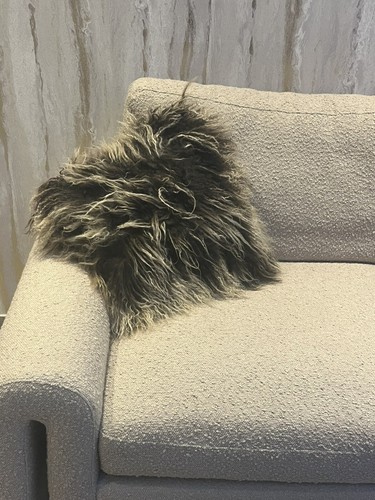 Mongolian lamb cushion - 3,