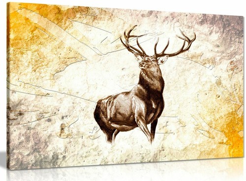 Stag art rustic - art,