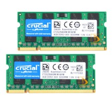 Crucial 2X 4GB 2RX8 PC2-6400