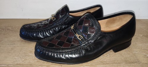 Barker mens black leather - black,