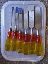 6 Red/Yellow Marples Chisel Set