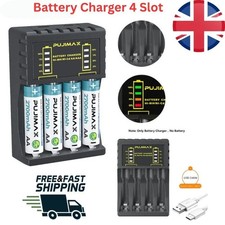 Battery Charger 4 Slot For AA