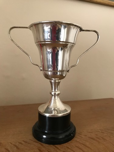 Silver plate trophy unengraved - trophy,