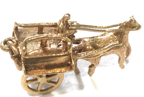 Vintage 9ct gold irish horse - vintage,