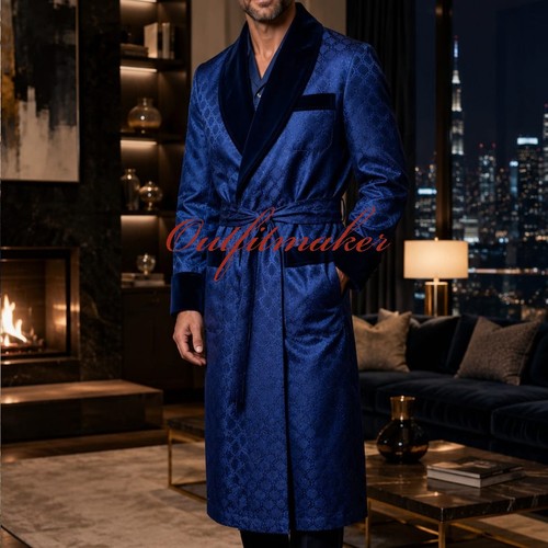 Men royal blue jacquard - men's,