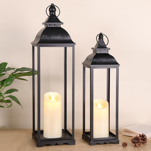2pk large lanterns indoor - 2pk,