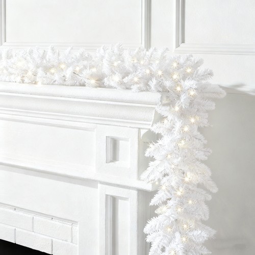 9ft white christmas - christmas, garland