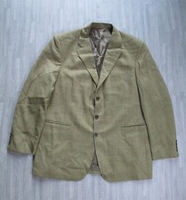 Vintage Aquascutum Blazer Mens 44R Green Check Suit Sport Jacket Single Breasted