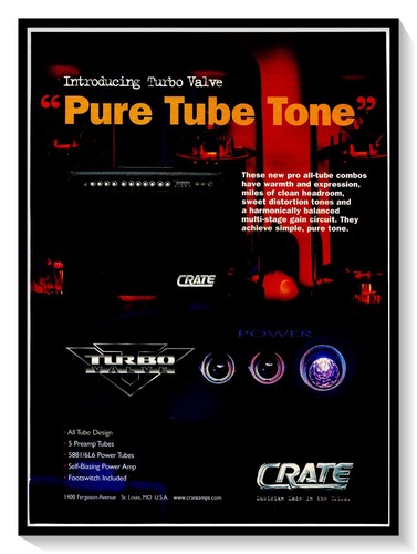 Crate amps pure tube tone - pure,