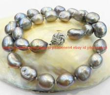 LARGE 9-10MM SILVER GRAY REAL