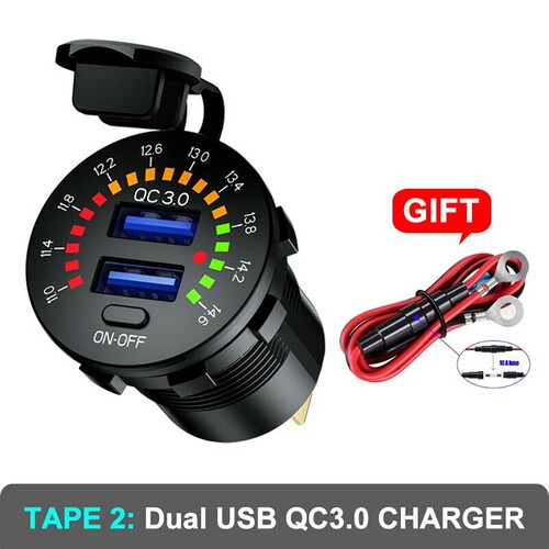 Qc3 dual usb charger socket - charger,
