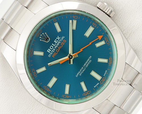 Rolex milgauss 116400gv - milgauss, blue