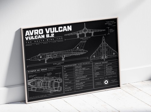 Avro vulcan jet poster - jet,
