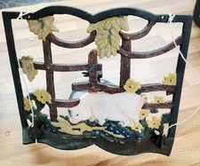 Vintage Heavy Green Pig pink