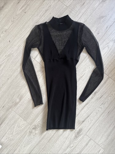 Black mesh zara dress - black,
