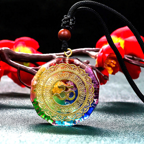 Chakra necklace with - chakra,